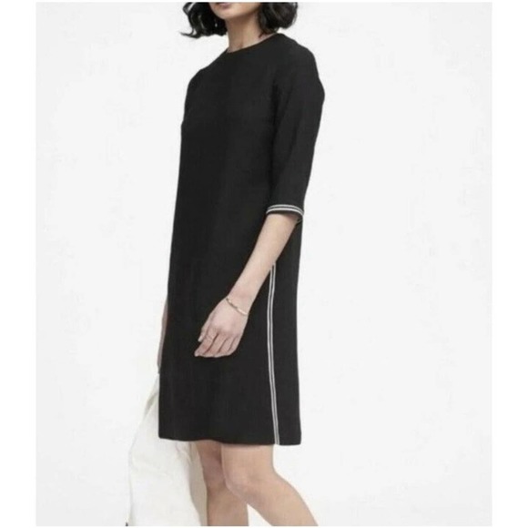 Banana Republic Dresses & Skirts - Banana Republic Women's 6 Dress Navy Shift Sporty Stripe 3/4 Sleeves Preppy
